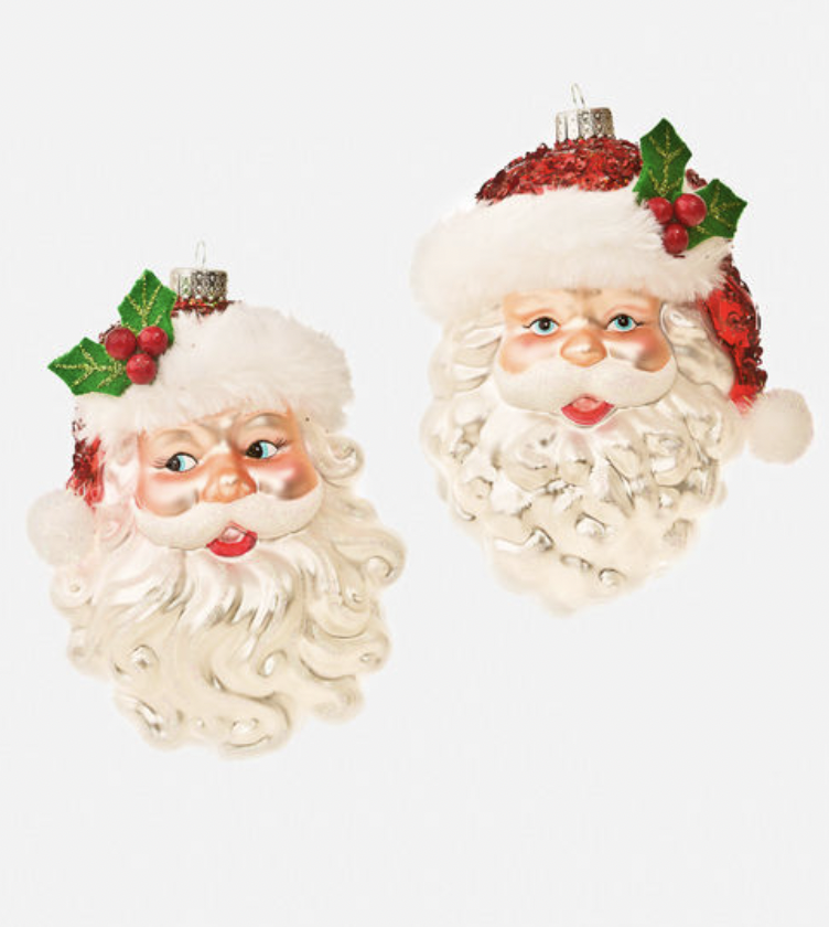 Santa Head Orn