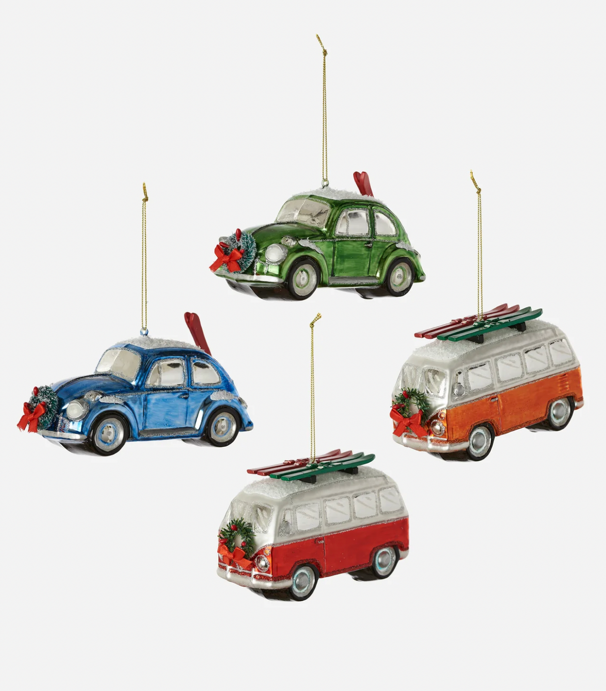 Bug & Bus Ski Ornament