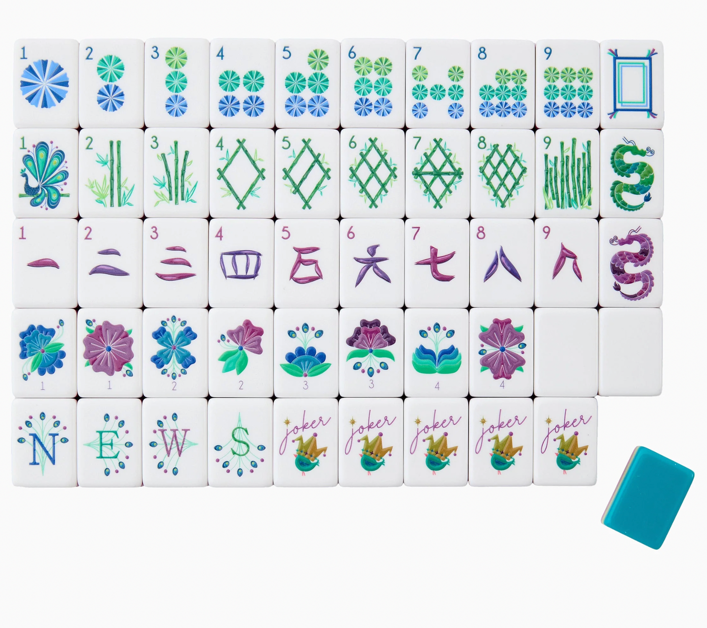Lagoon Mahjong Tiles