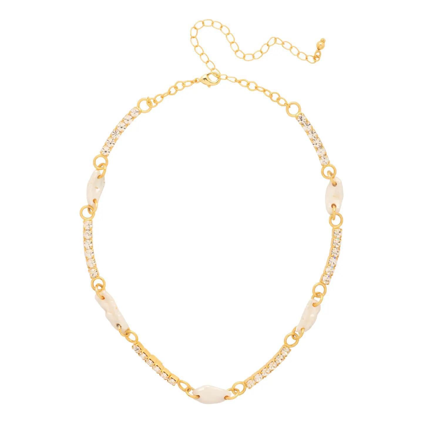 Delmar Neutral Tennis Necklace