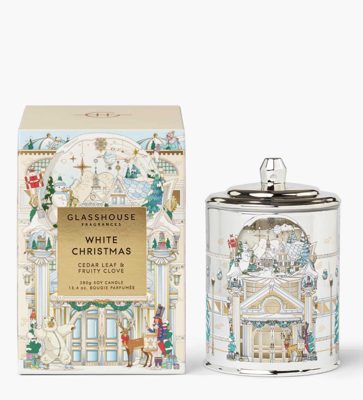 GH 13.4oz White Christmas Candle