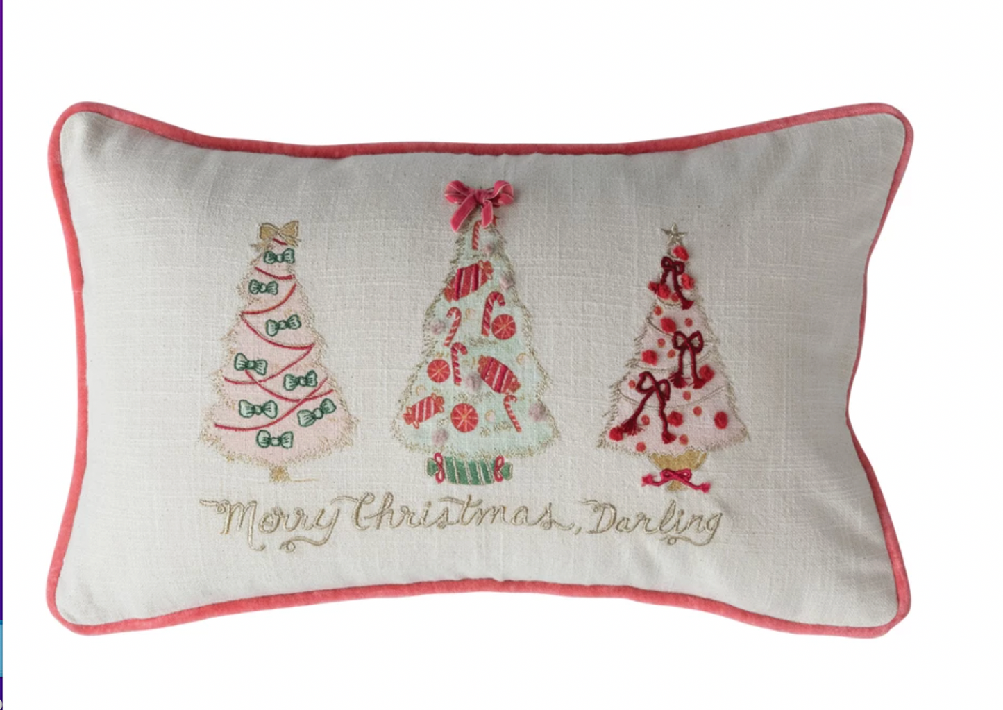 Merry Christmas Darling Pillow