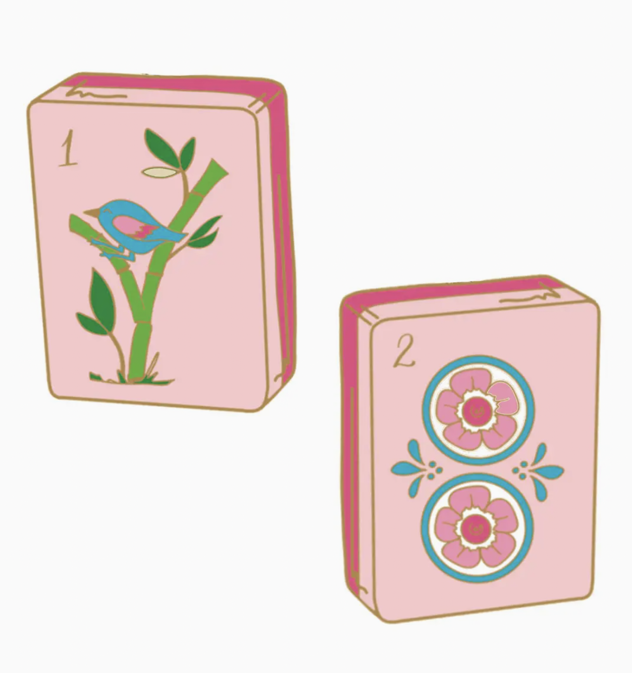 Mahjong Tile Stud Earring