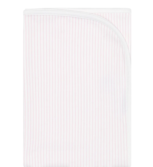 Pink Stripe Receiving Blanket