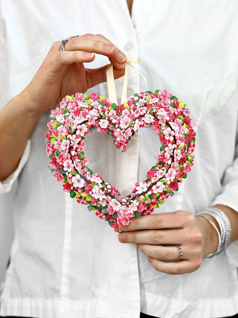 Mini Cherry Blossom Heart 3D Card