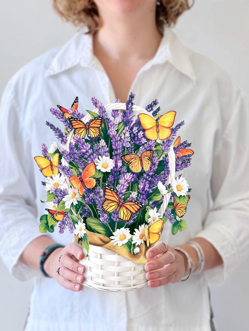 Lavender & Butterflies 3D Card