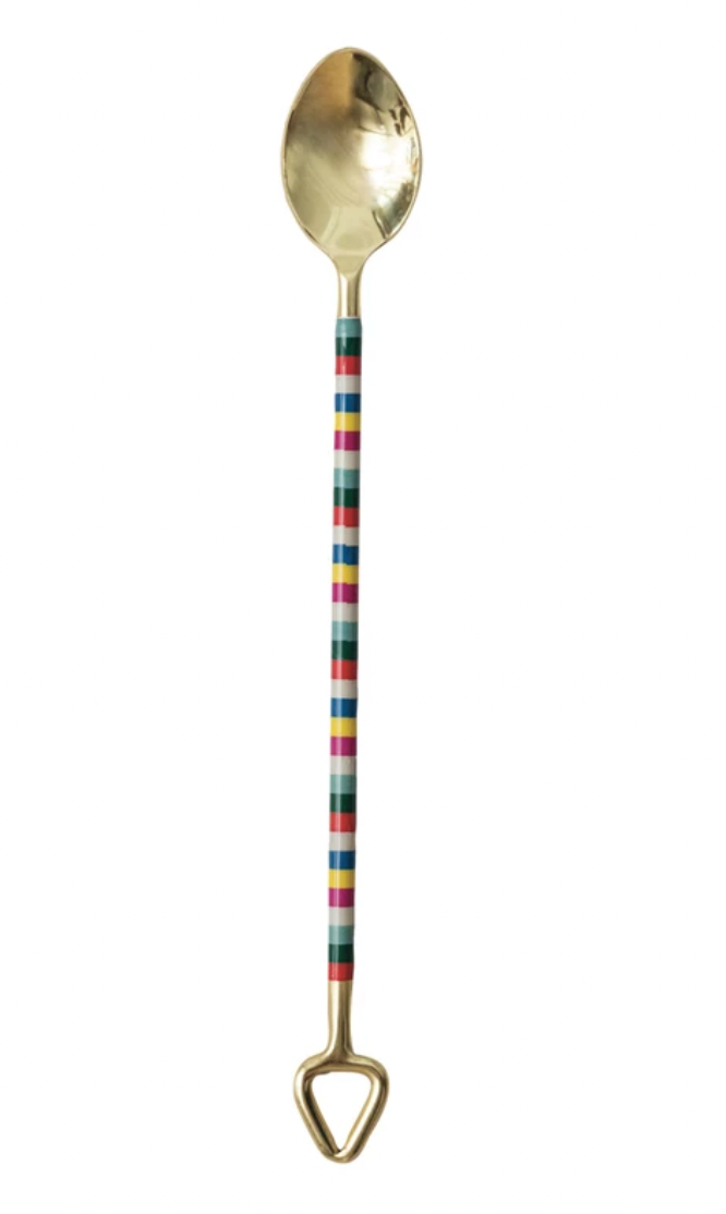 Striped Cocktail Spoon