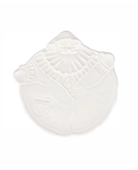 Pietra Natale Christmas Santa Salad Plate