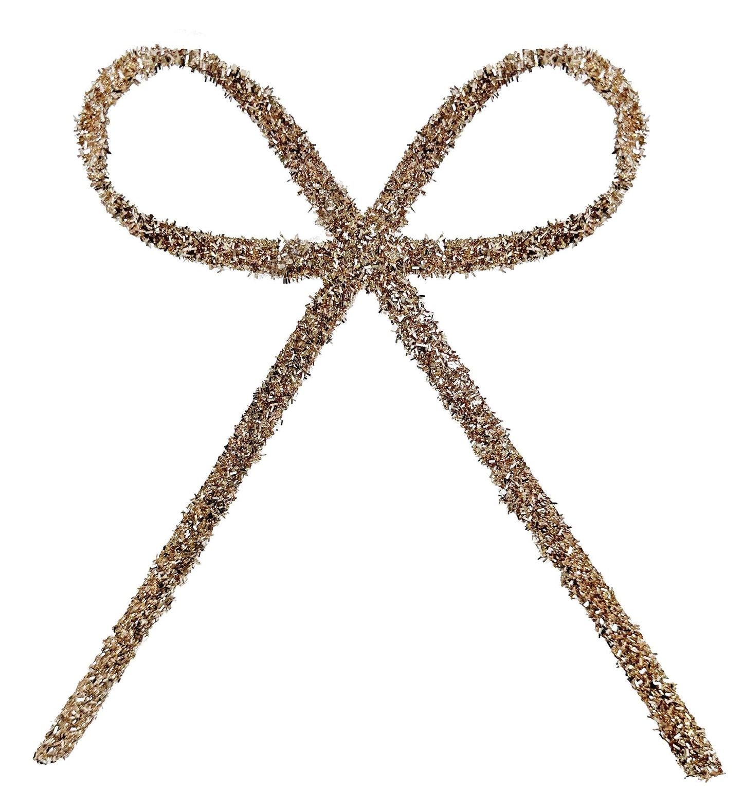 Glitter Bow Clip Champagne Clip