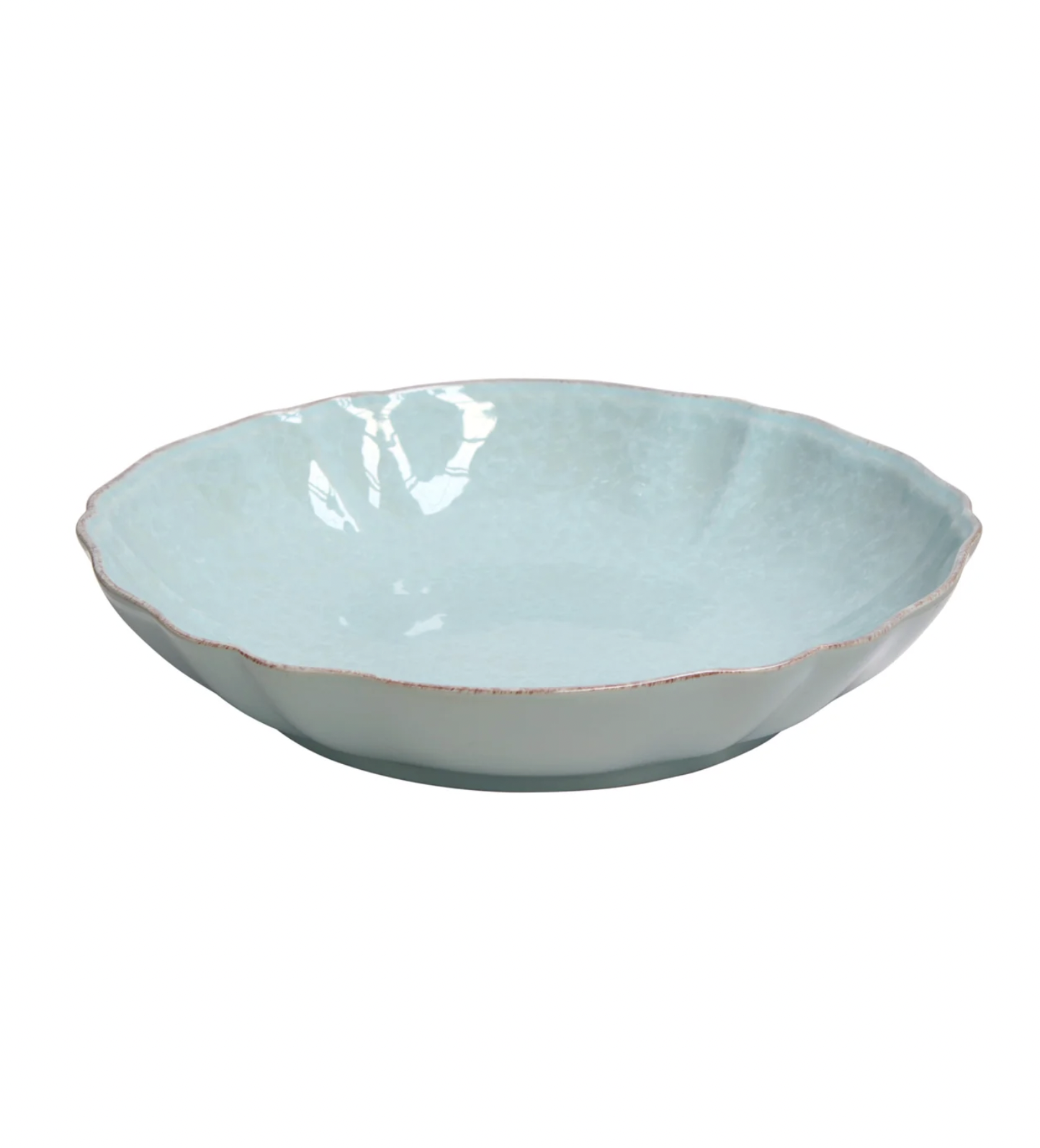 Blue Impressions Low Serving Bowl