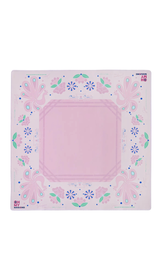 Birdie Pink Mahjong Mat