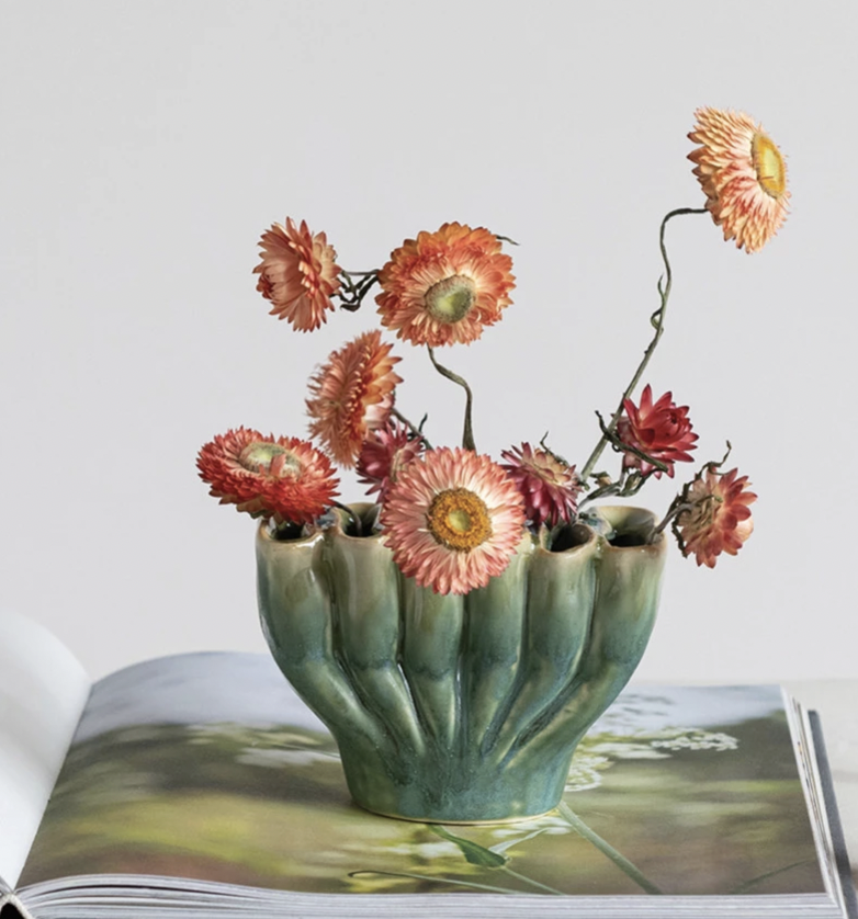 Stoneware Sculptural Vase