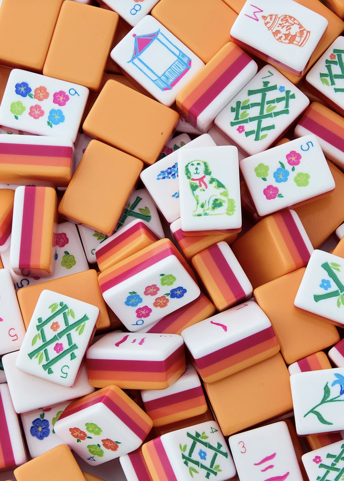 Sunset Mahjong Tiles