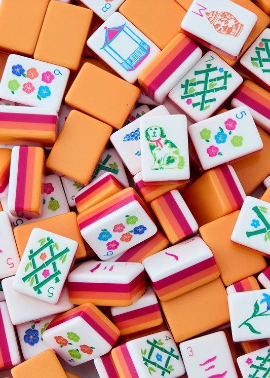 Sunset Mahjong Tiles