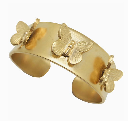 Gold Butterfly Cuff