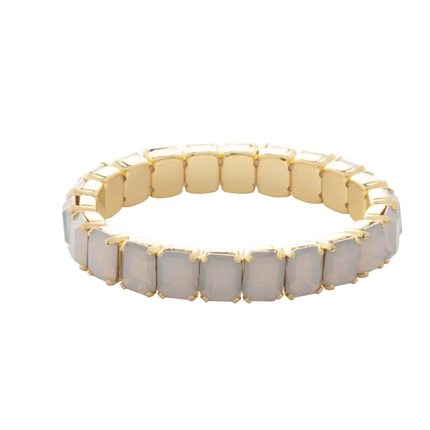 Octavia White Stretch Bracelet