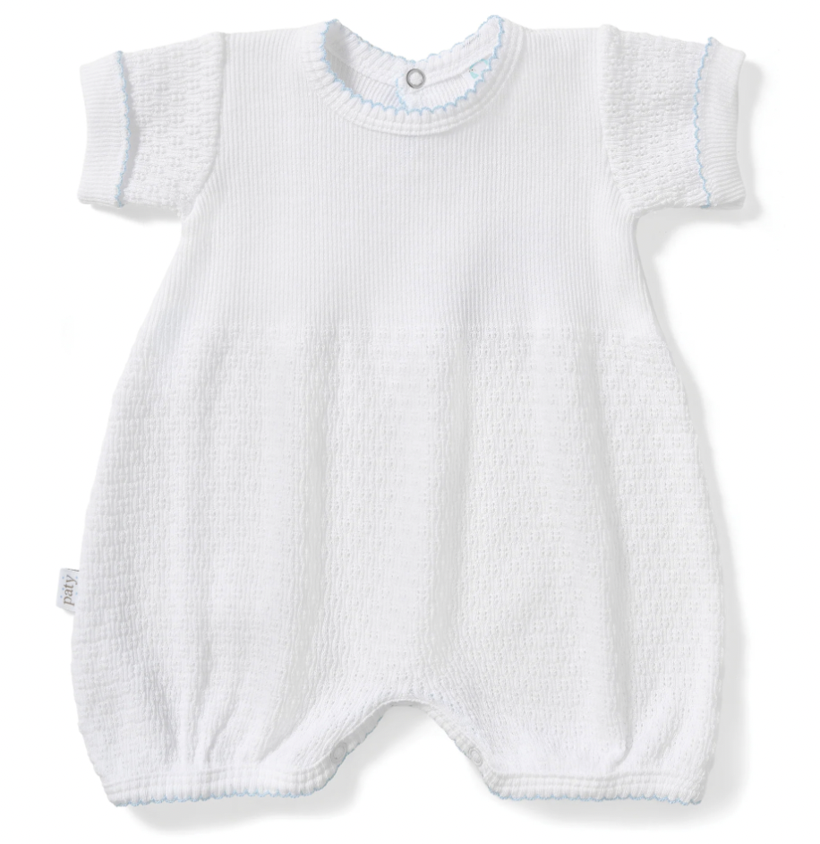 Paty Knit Blue Straight Hem Bubble