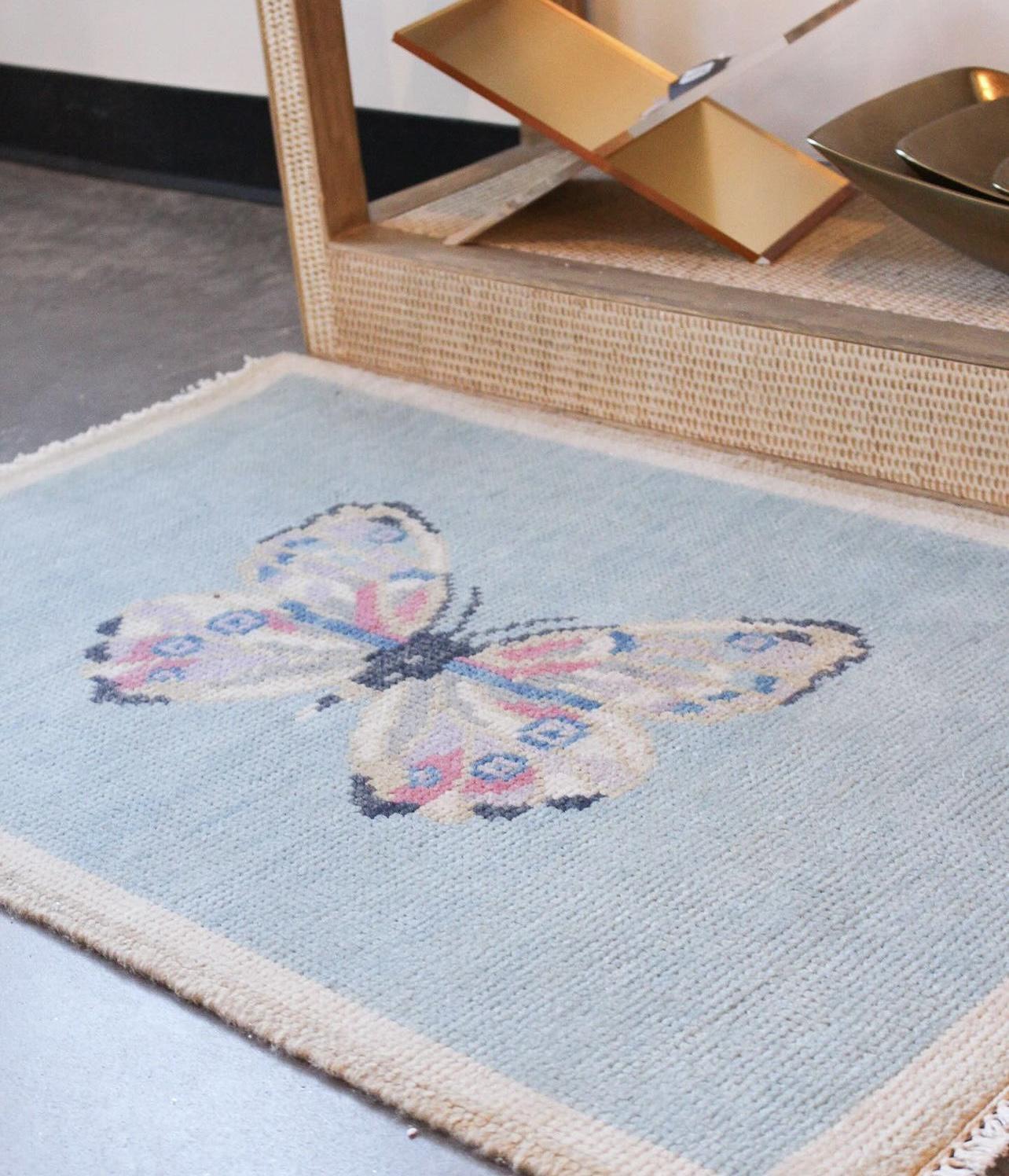 2x3 Butterfly Oushak Rug