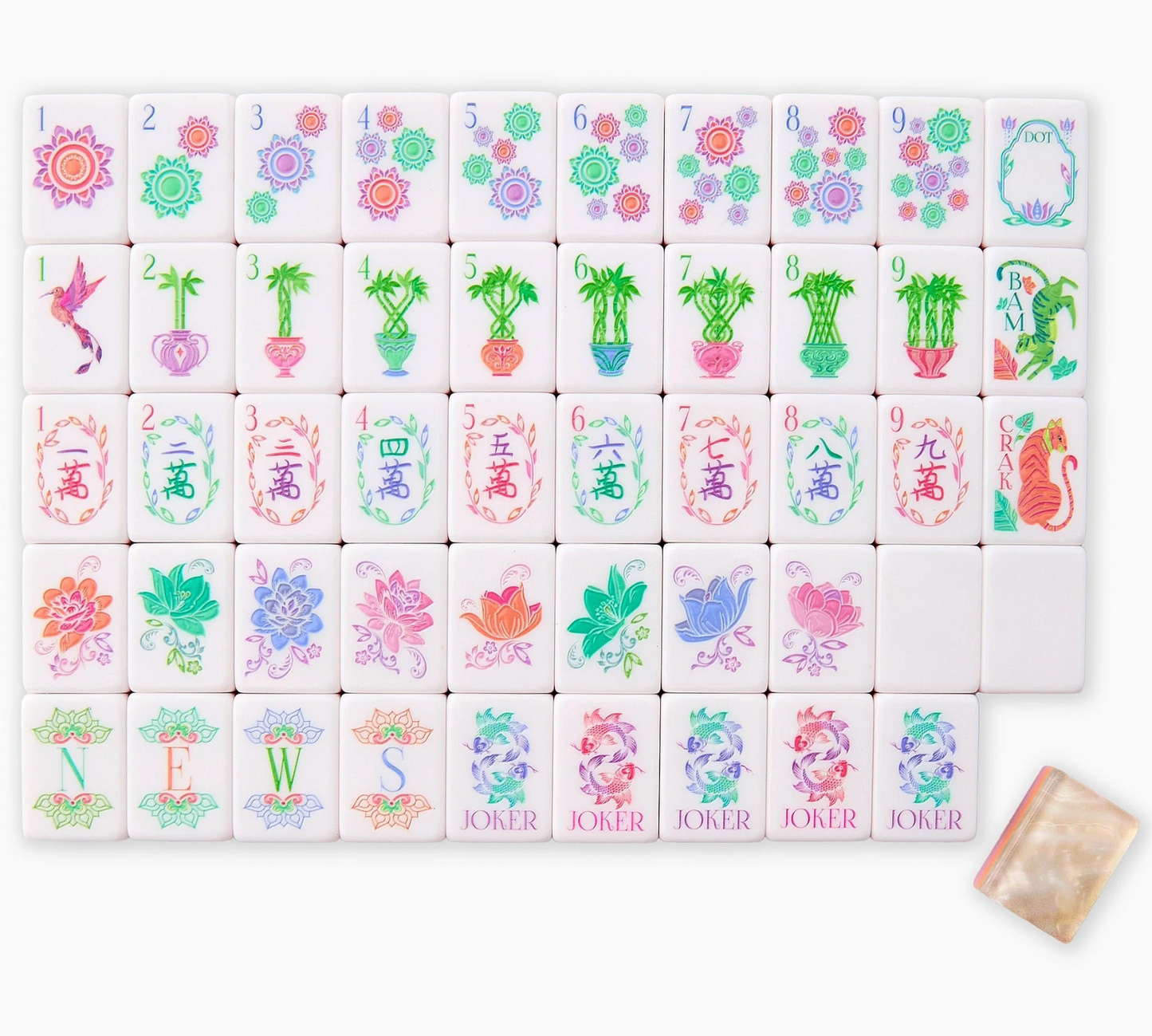Pearlescent Mahjong Tiles
