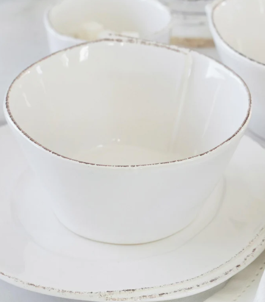 Lastra White Cereal Bowl