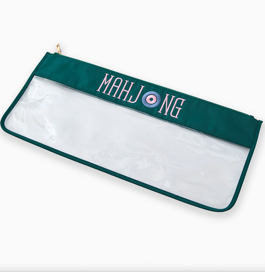 Teal Mahjong Tile Bag