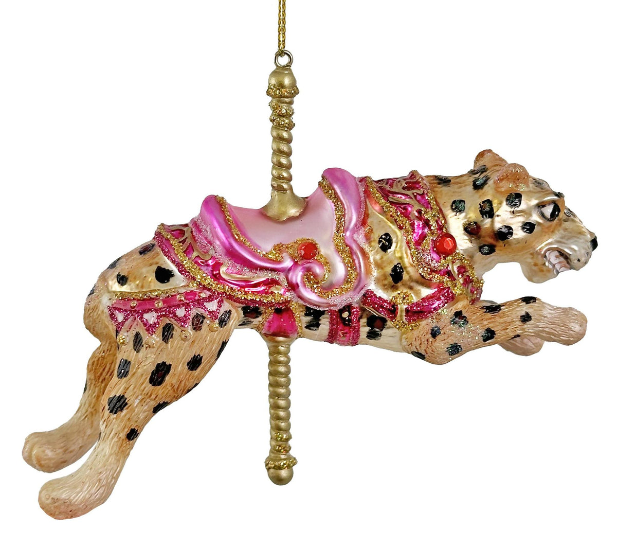 Carousel Leopard Ornament