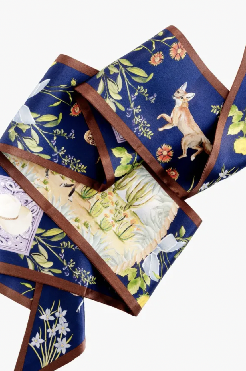 CC Ranch Life Silk Ribbon Scarf