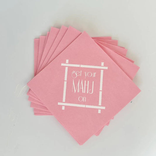 Mahjong Pink Napkins
