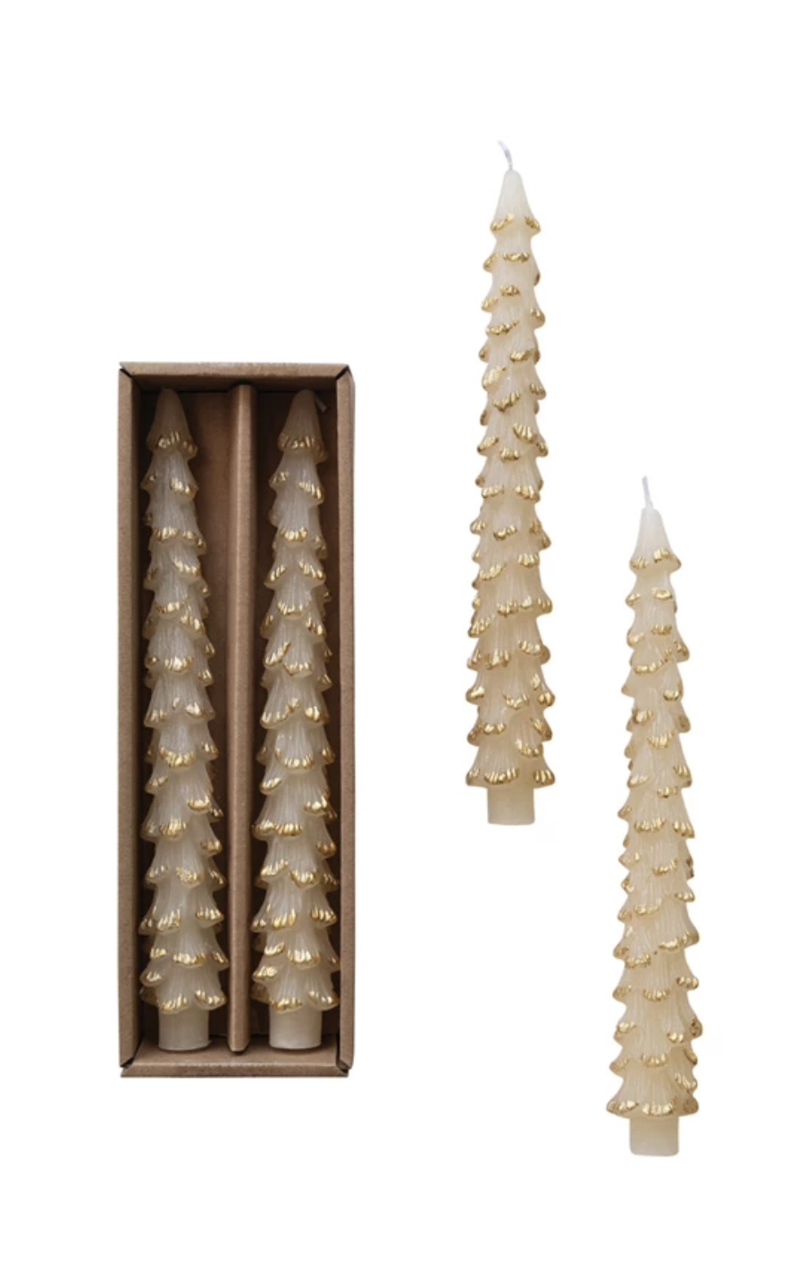S/2 Tree Shaped Taper Candles