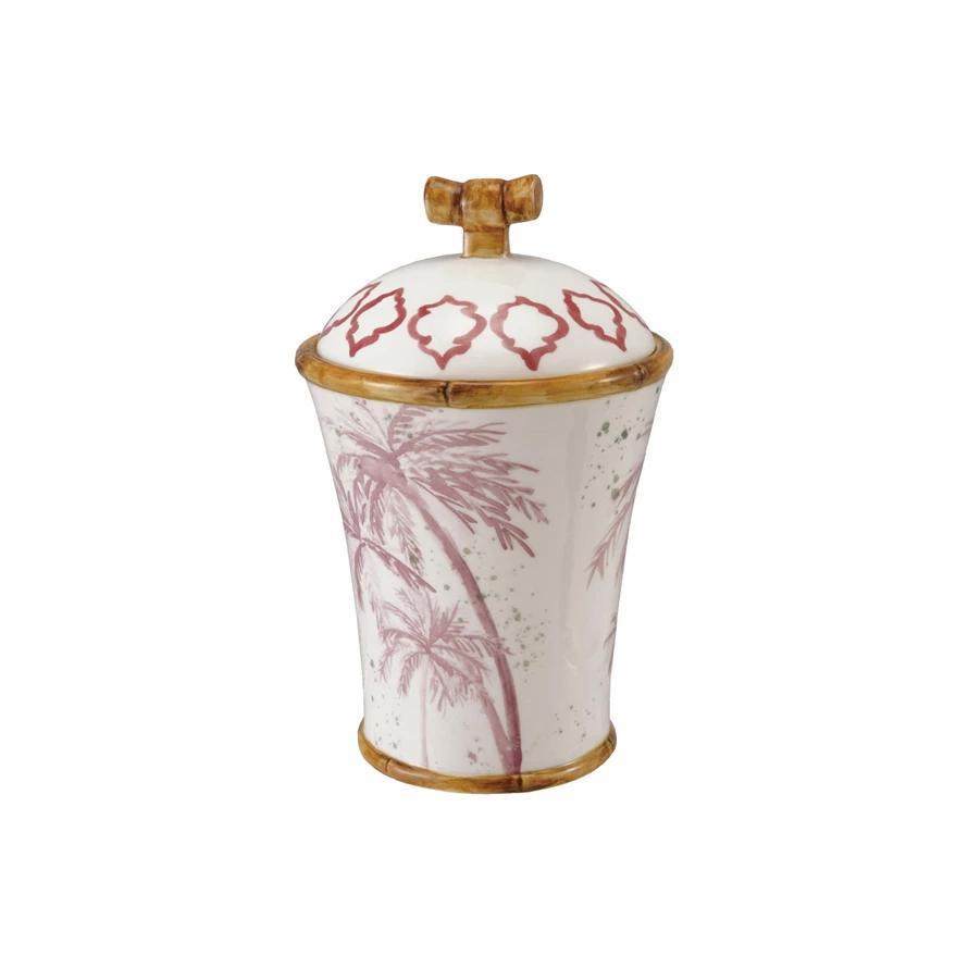 Canister with Palm Tree Giraffe Bamboo