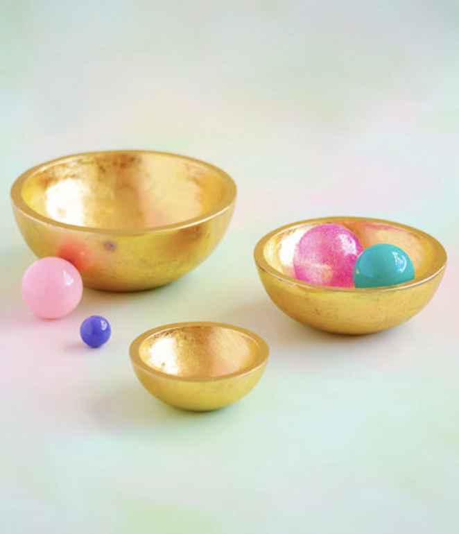Gold Aluminum Bowls