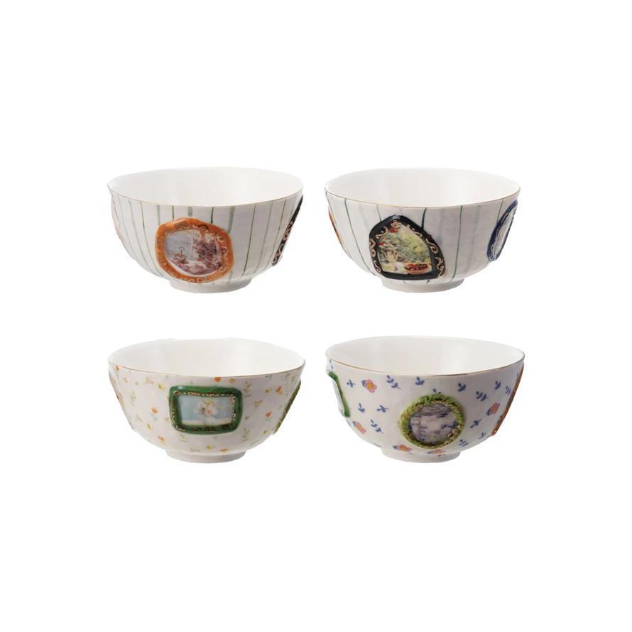 Hand Painted Embossed Bowl