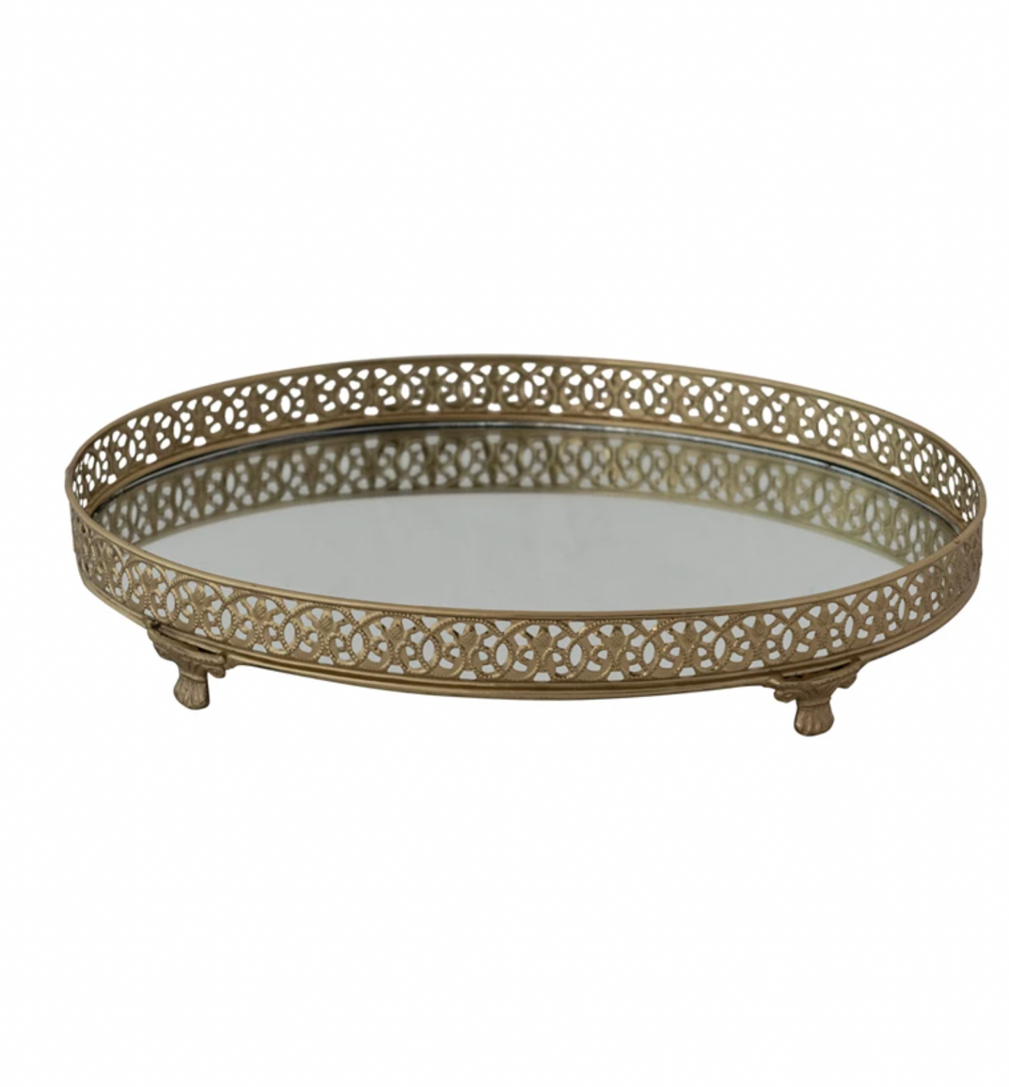 Gold Footed Tray
