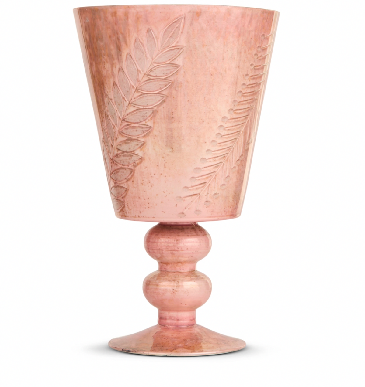 Antique LG Rose Footed Vase