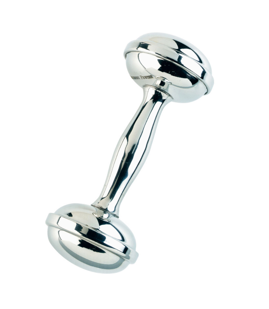 Salisbury Pewter Dumbell Rattle