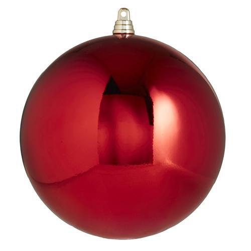6" Shiny Shatterproof Red Ball