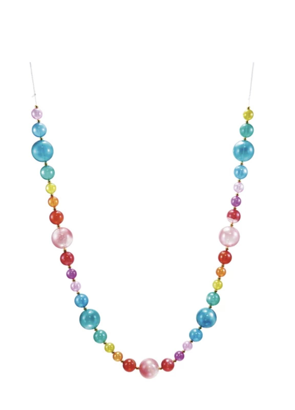 74"L Colorful Plastic Ball Garland