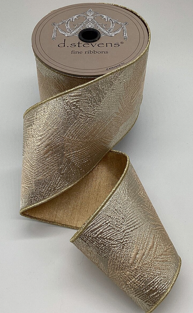 4" Palm Fronds Ribbon