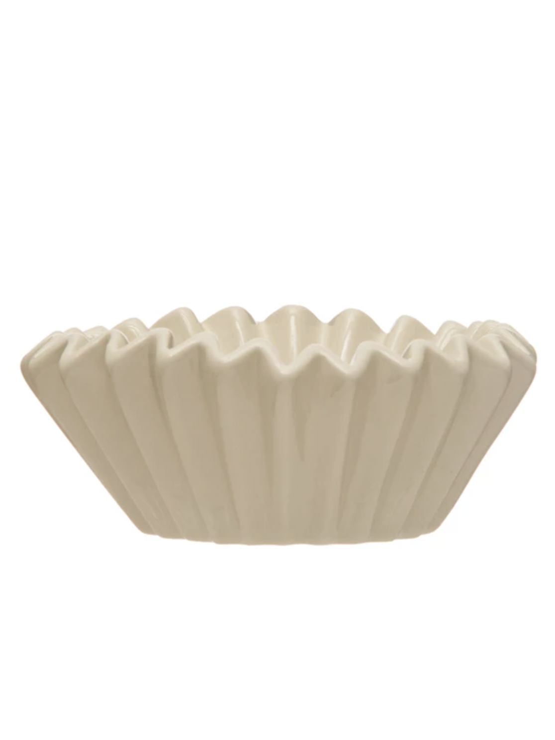 Stoneware Fluted Bowl