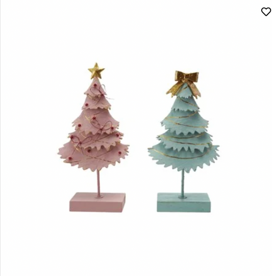 Metal tree with Star and Bow