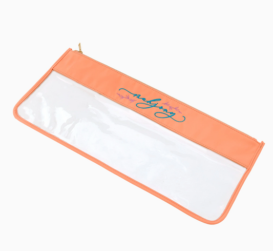 Peach Script Mahjong Bag