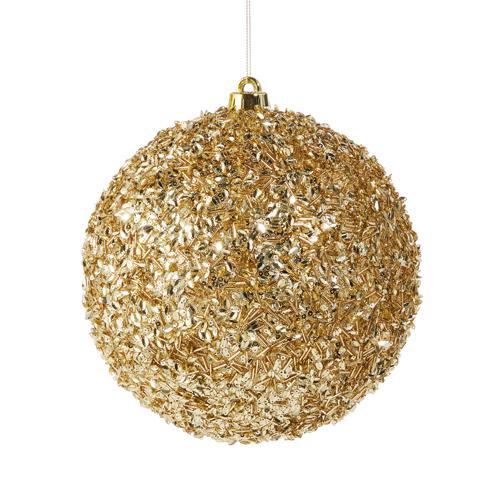 8" Gold Sequin Ornament