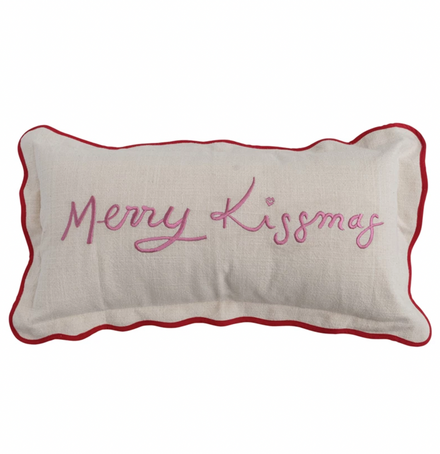 "Merry Kissmas" Lumbar Pillow