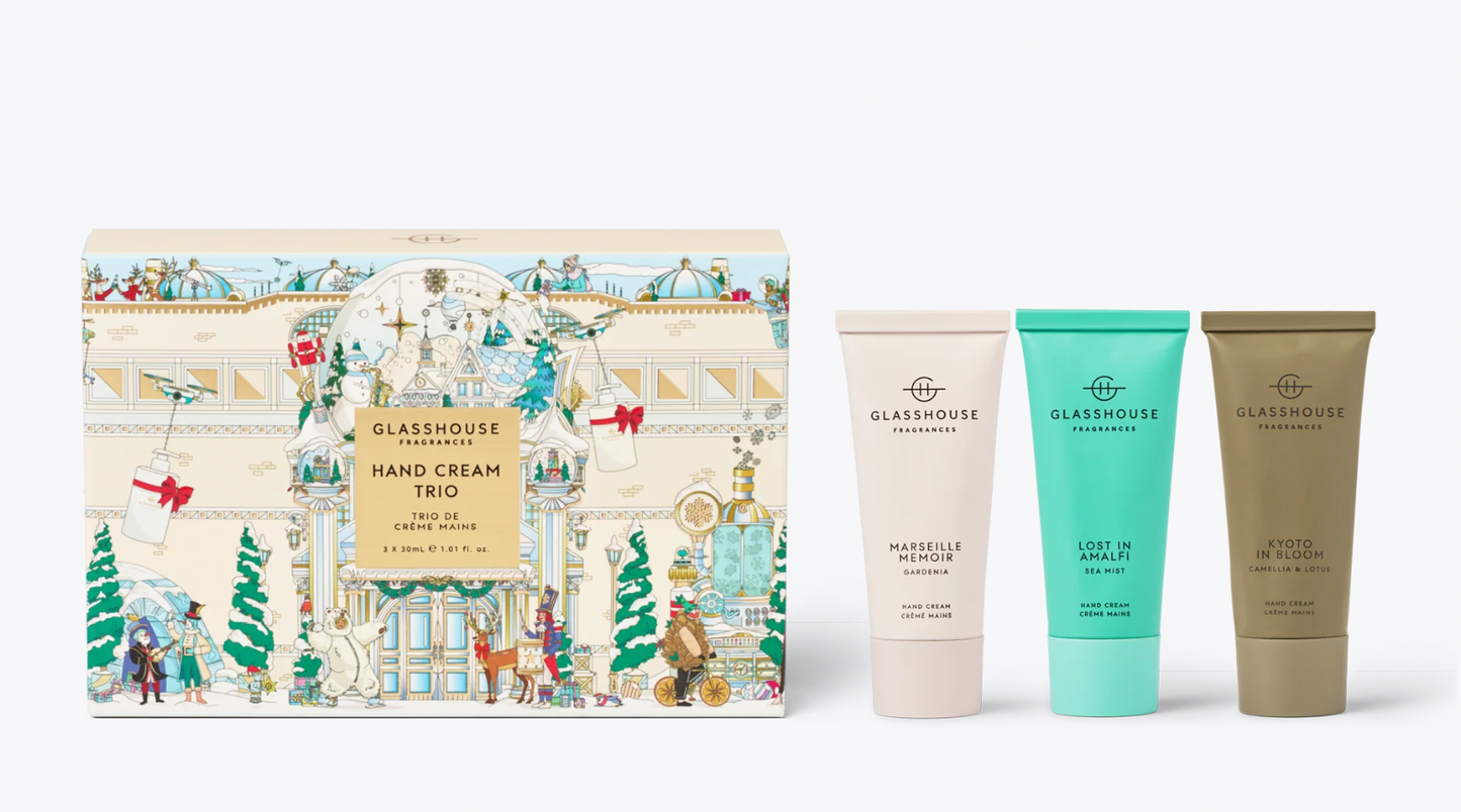 GH Hand Cream Trio: Marseille Memoir, Lost in Amalfi, & Kyoto in Bloom