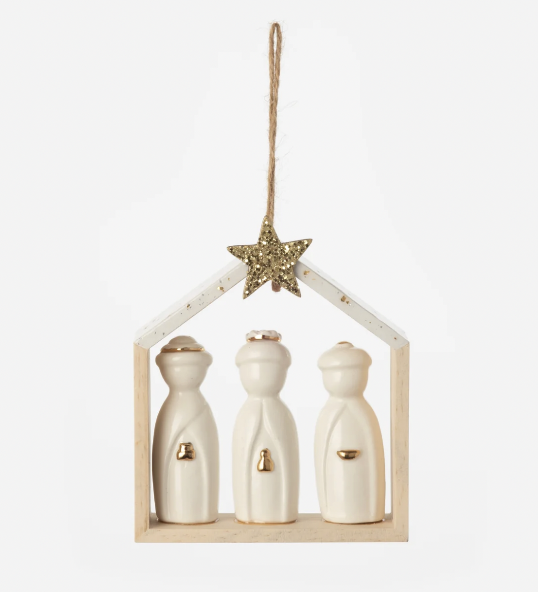 3 Kings with Star Ornament