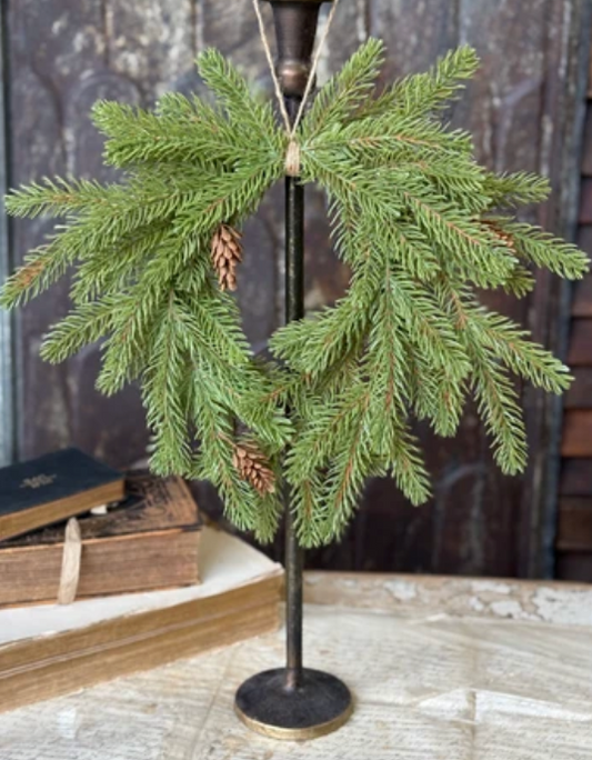 12" Arden Fir Hanging Wreath