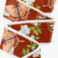 CC Burnt Orange Silk Ribbon Scarf
