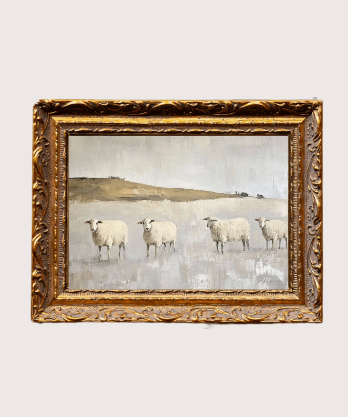 Muted Sheep Field 5x7
