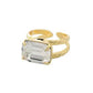 Clear Pear Cocktail Ring