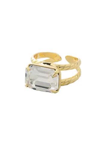Clear Pear Cocktail Ring